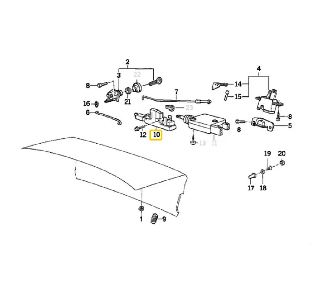 BMW Trunk Actuator 51268350181